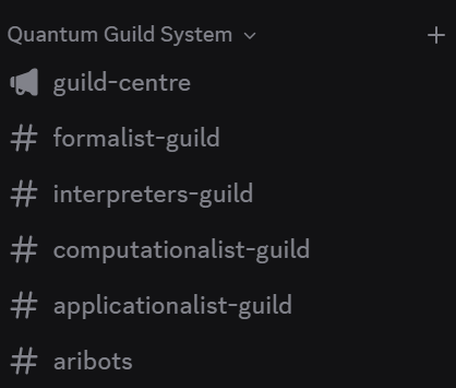Archived QuantaraX Discord guild system channels